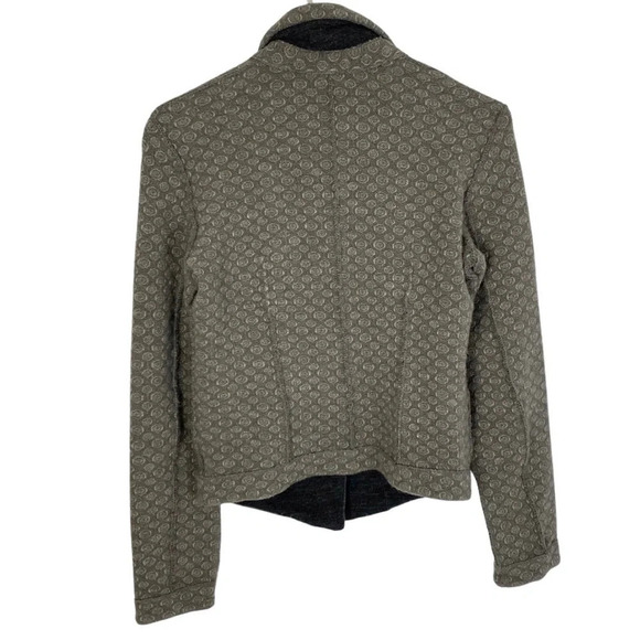 Transit Par Such Reversible Sweater Jacket Cardigan Womens Size Small Gray Beige - Picture 2 of 13